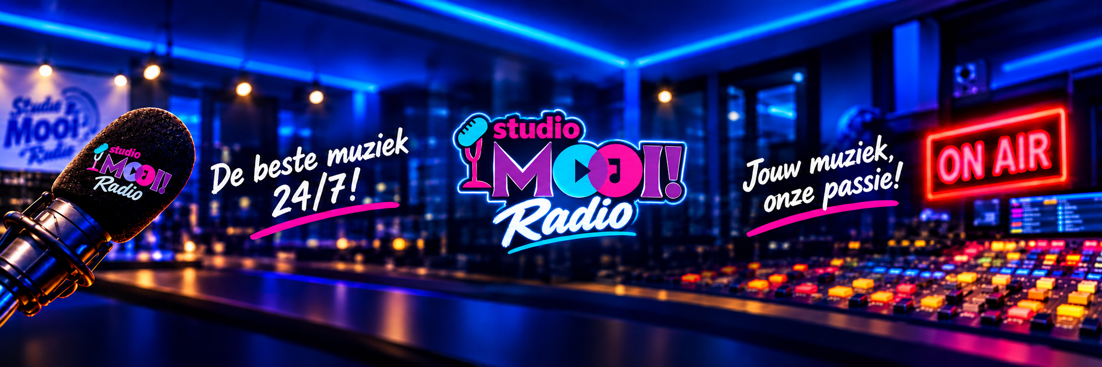 Studio Mooi Radio — Jouw muziek, onze passie!
